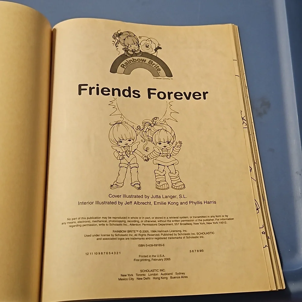 Vintage Never used rainbow Brite coloring book - Picture 5 of 5